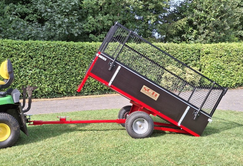 Transportkar kiepwagen 2 wiel kieptrailer GWTS15 - Afbeelding 3