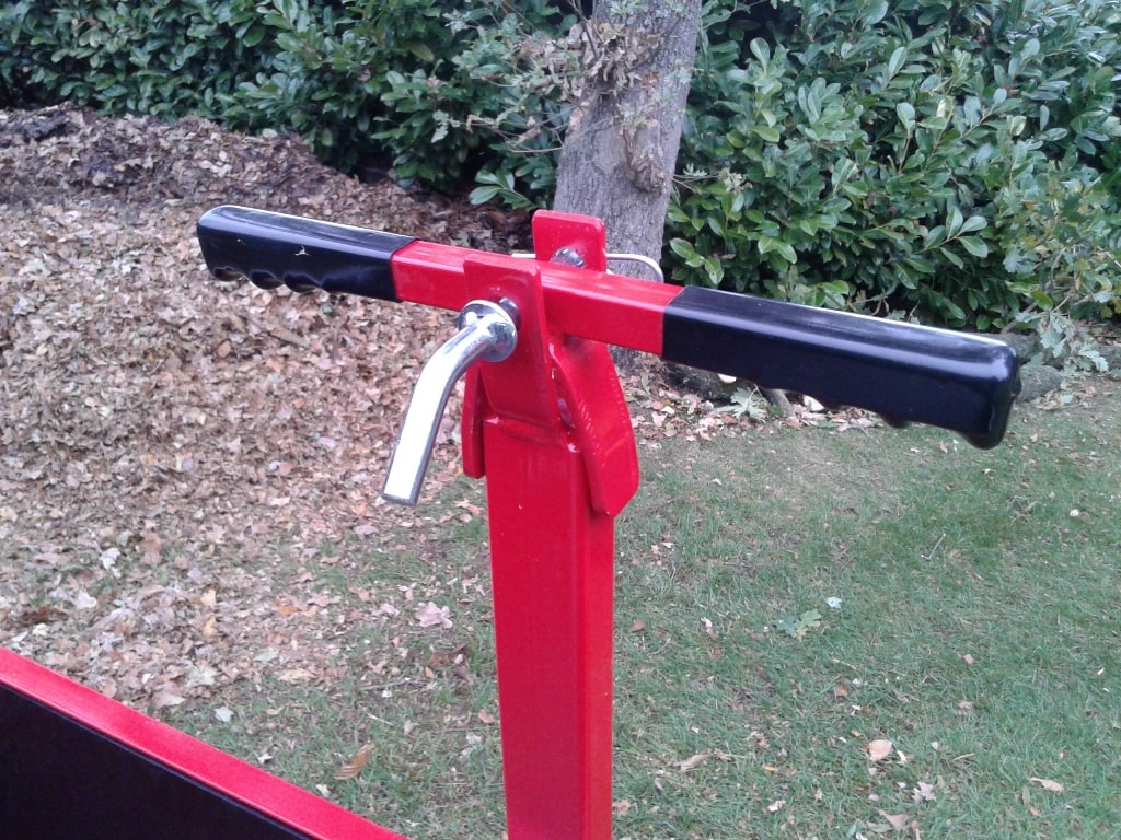 Transport kar 4 wieltrailer met gazonbanden - Afbeelding 2