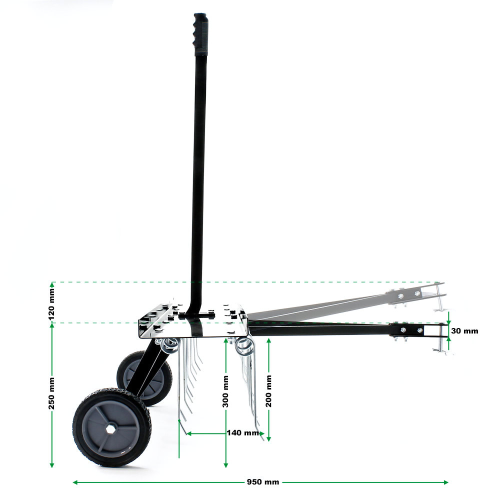 Verticuteerhark Ontmosser 100 cm - Afbeelding 3